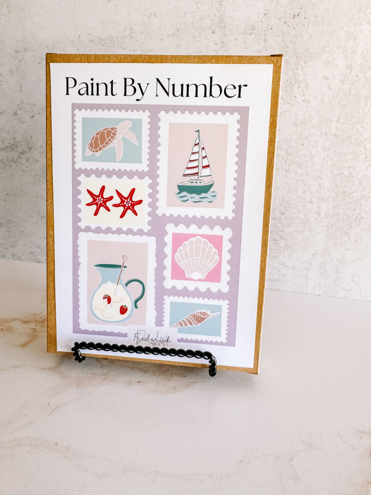 Summer Stamps Mini Paint by Number