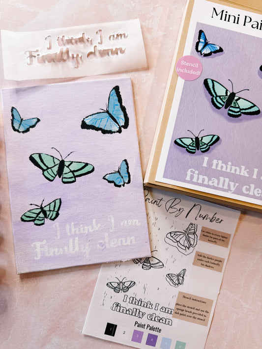 Clean butterflies mini paint kit