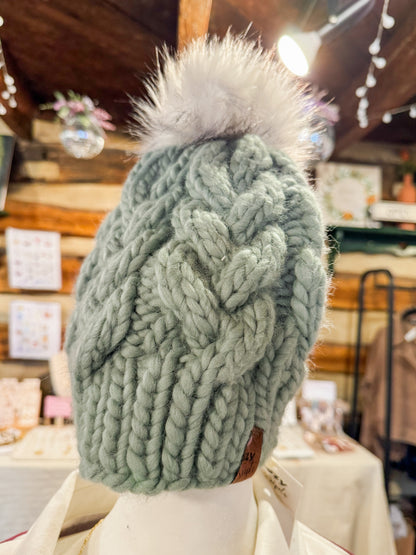 Chunky Cable Knit Beanie