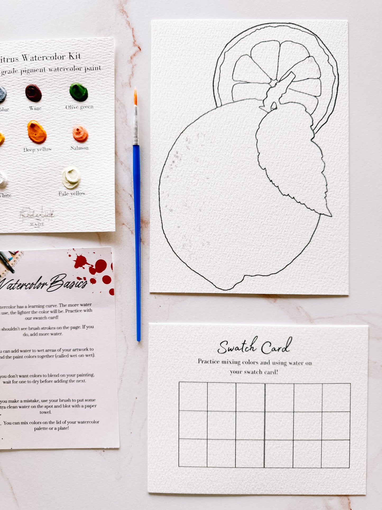 Citrus MINI Watercolor Kit