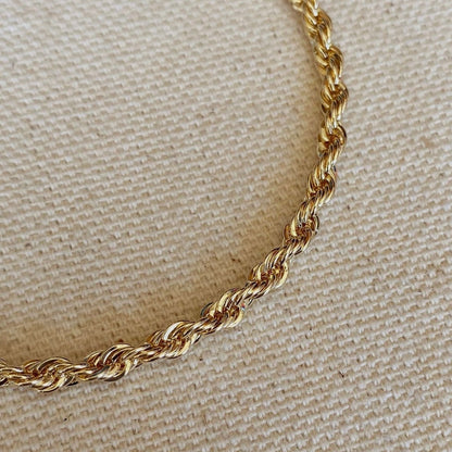 Gold-filled rope bracelet