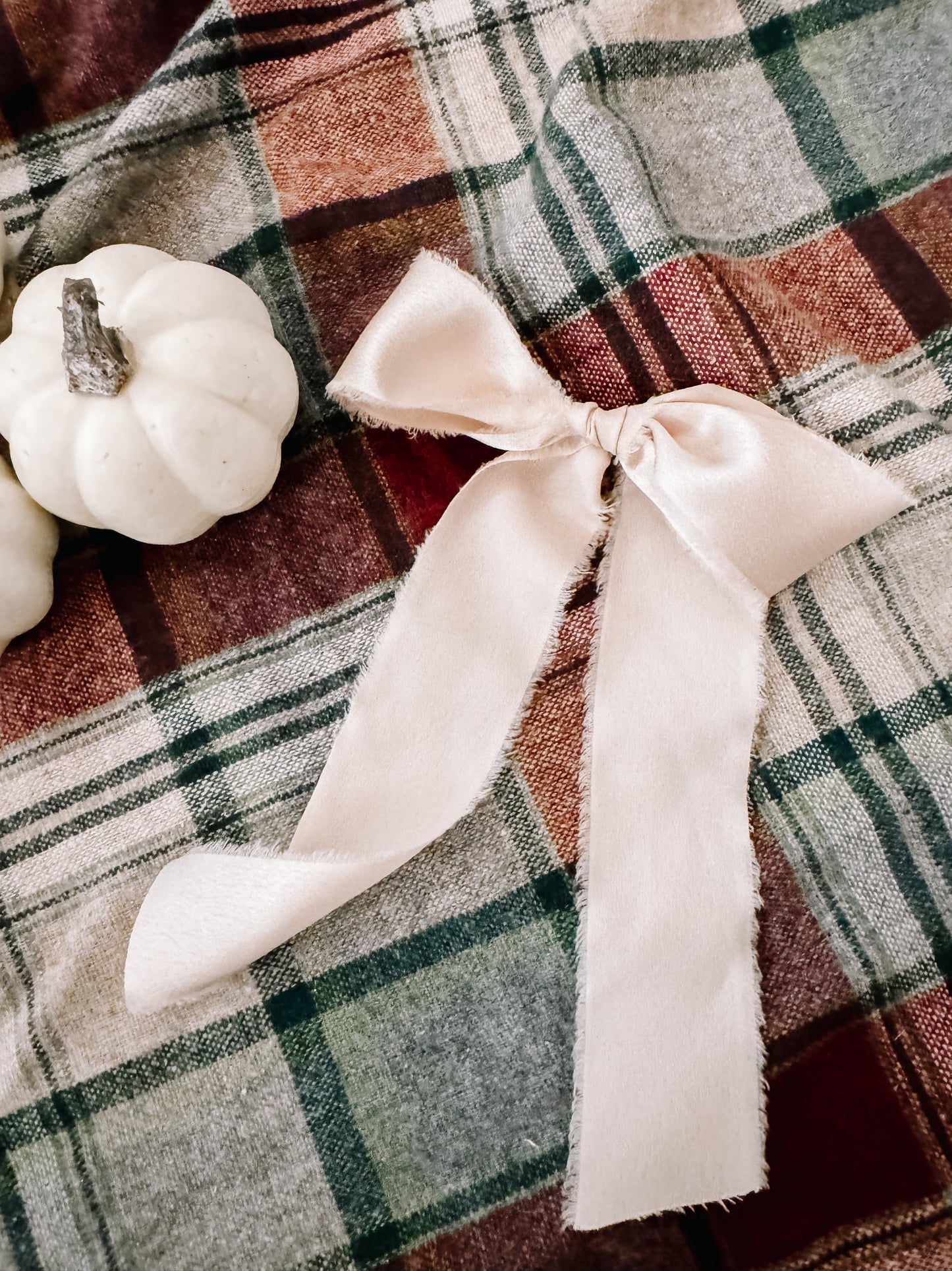 Raw silk hair bow clip