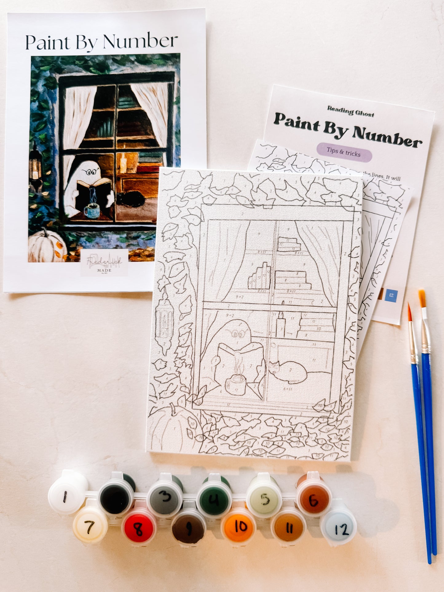 Reading Ghost Mini Paint By Number
