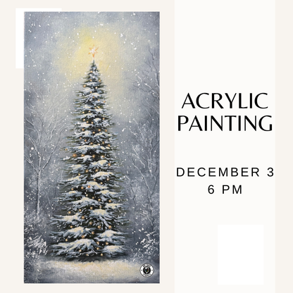 Acrylic Painting with Christy - December 3 - Tree