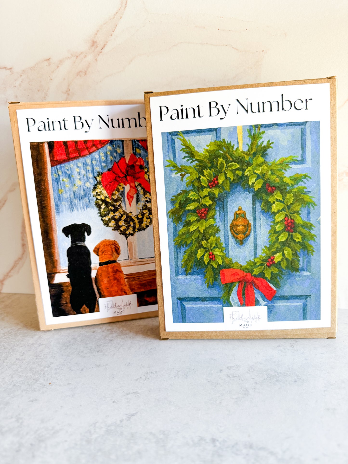 Dogs in the Window Mini Paint By Number