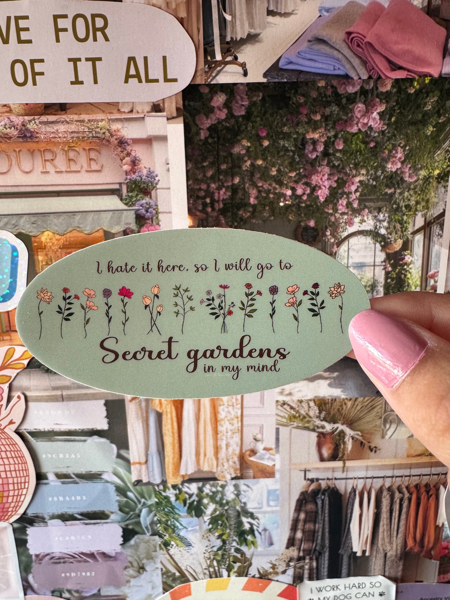 Secret gardens sticker