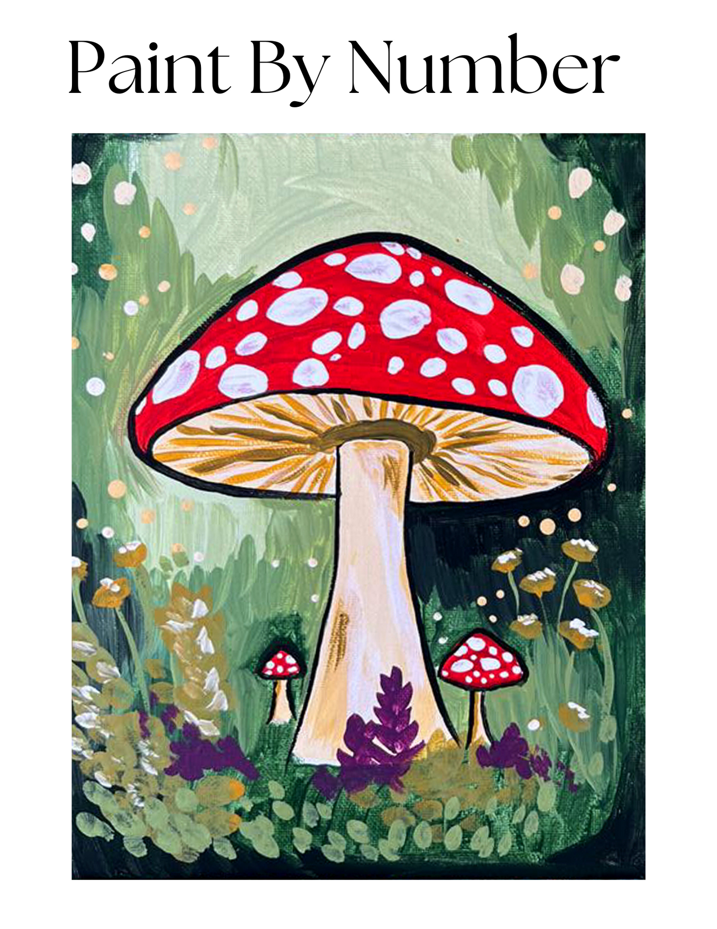 Mushroom Mini Paint by Number