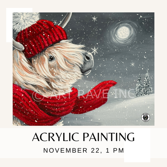 Acrylic Painting with Christy - November 22  Highland Cow