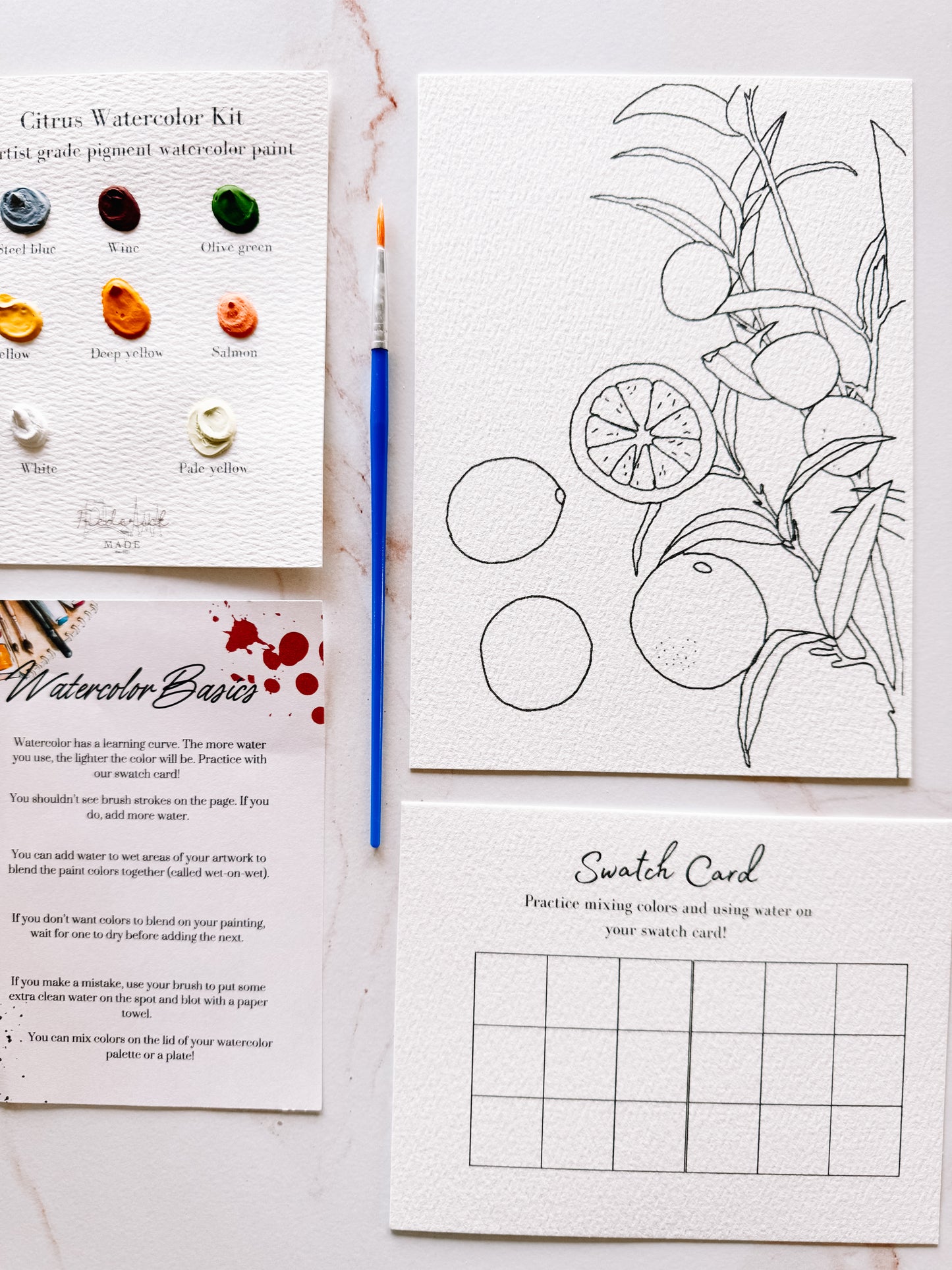 Citrus MINI Watercolor Kit
