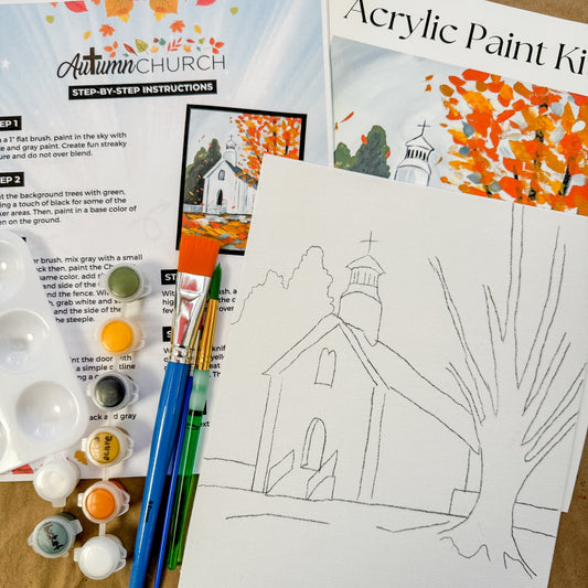 Autumn Church Paint Kit