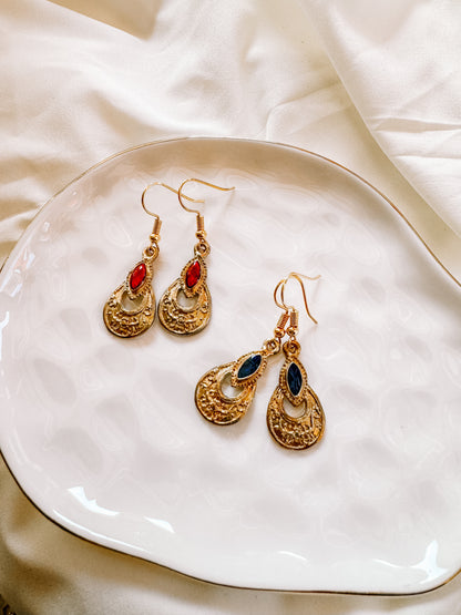 Vintage gold earrings