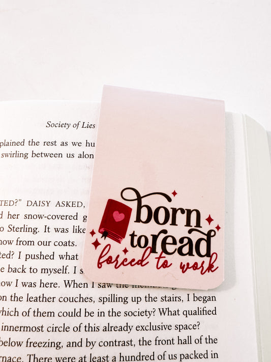 Born to Read Magnetic Bookmark