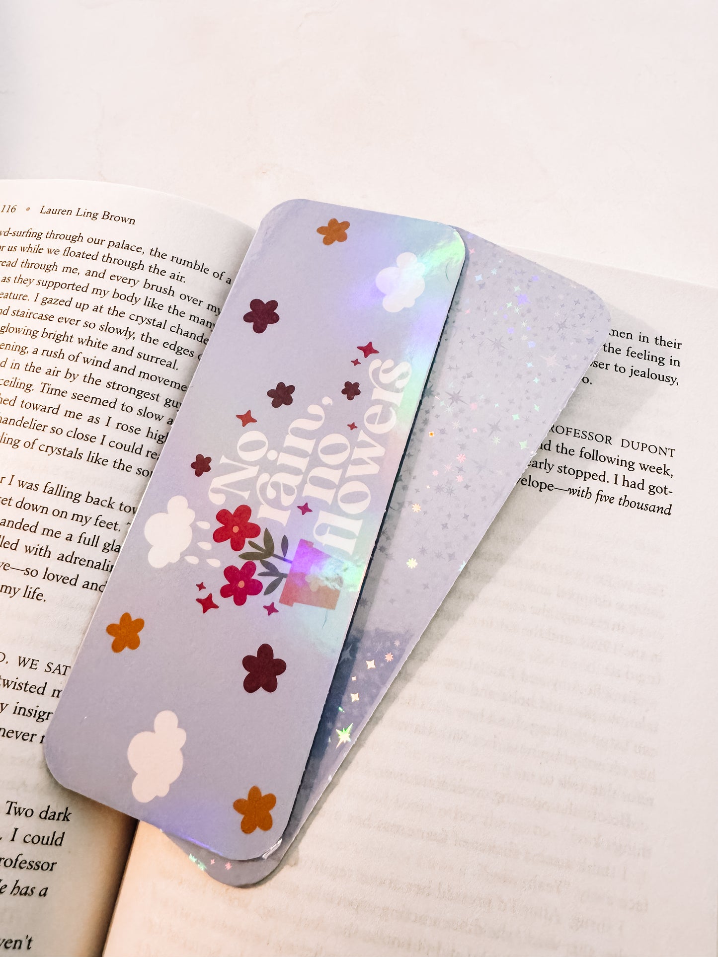 No Rain No Flowers Bookmark