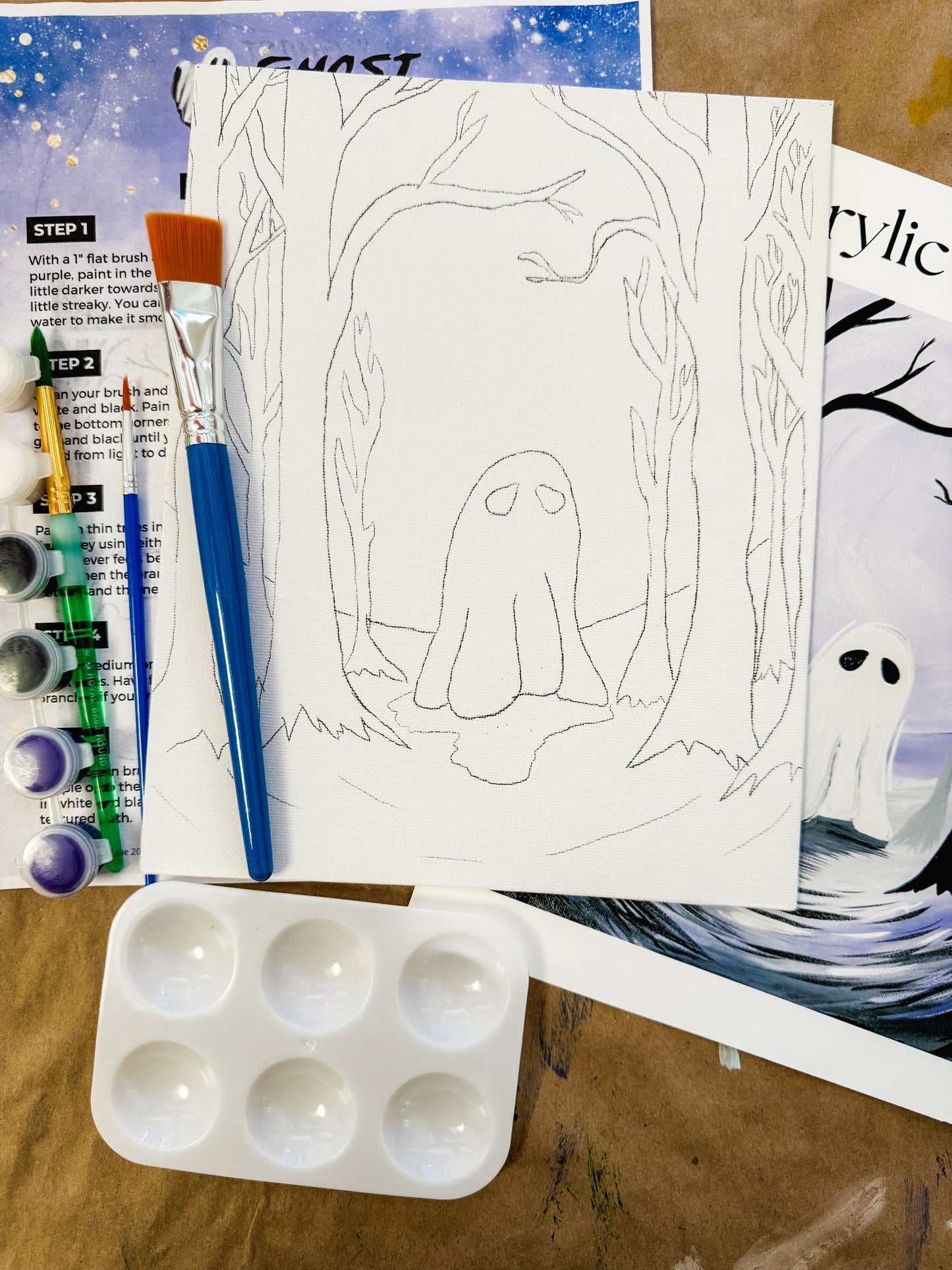 Ghost in the woods paint kit