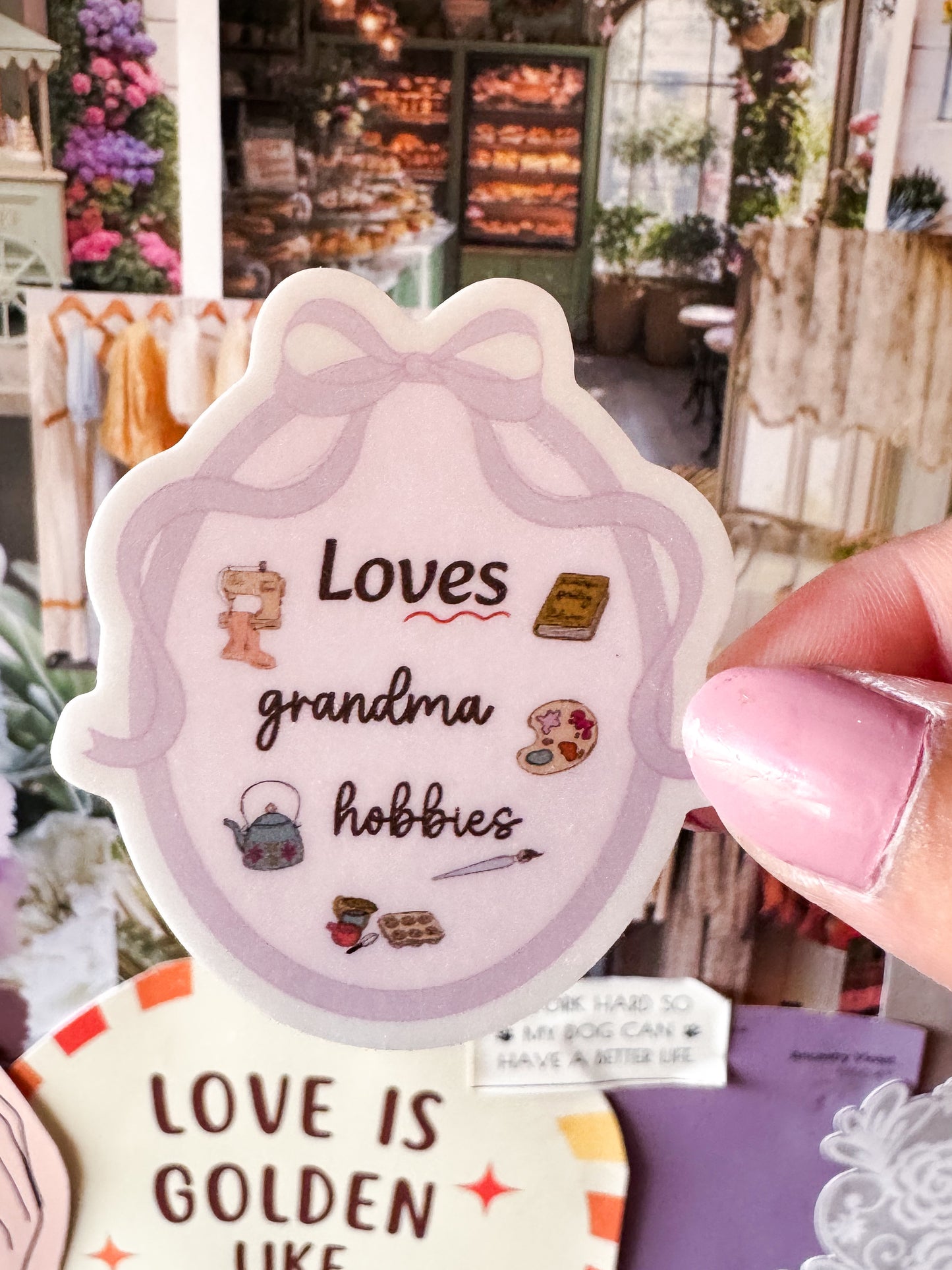 Grandma Hobbies Sticker