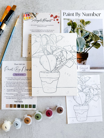 Plant Still Life Mini Paint By Number