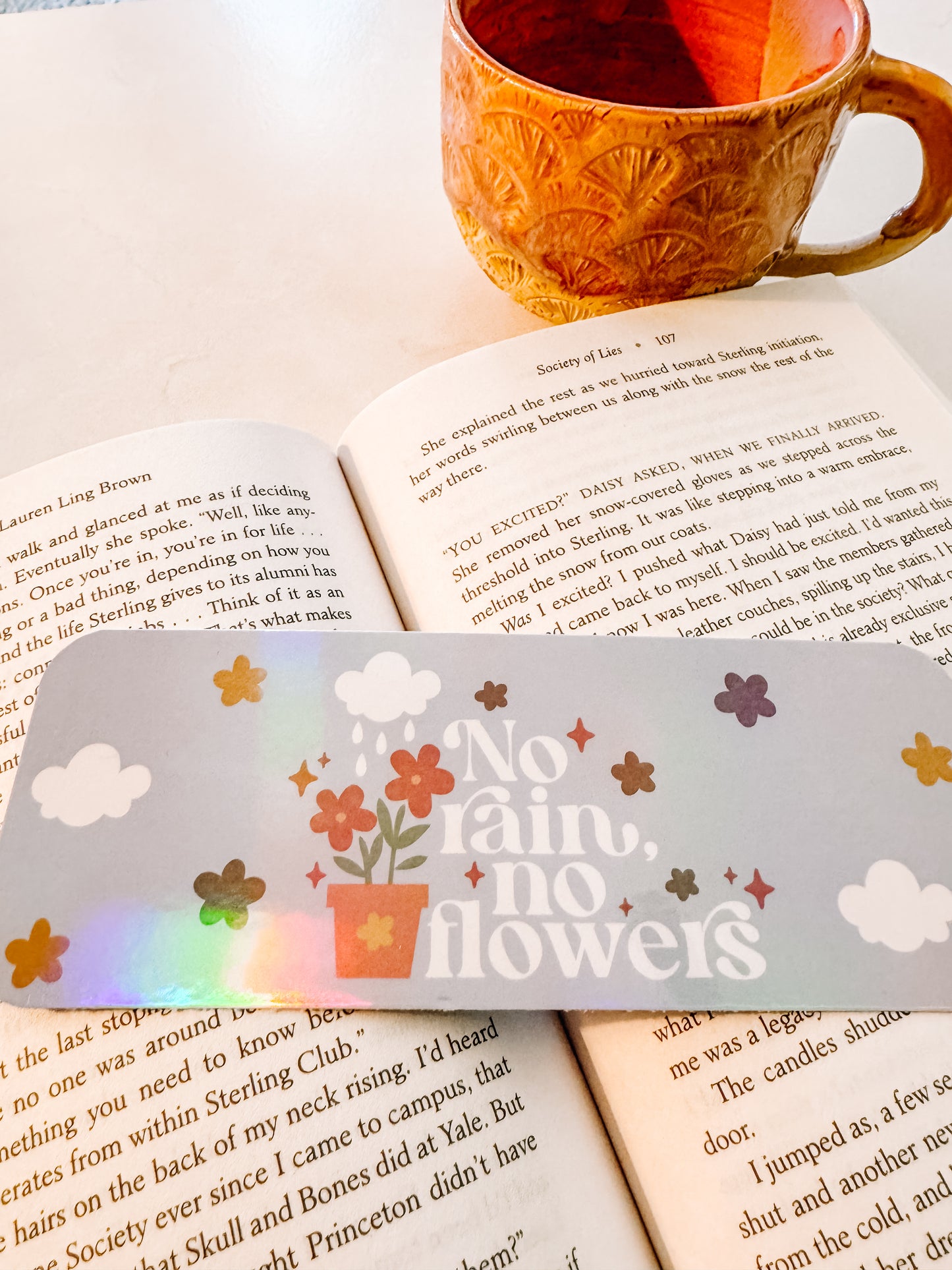No Rain No Flowers Bookmark