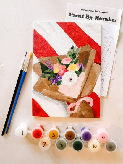 Farmers Market Bouquet Mini Paint By Number