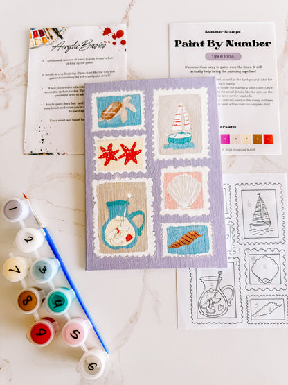 Summer Stamps Mini Paint by Number