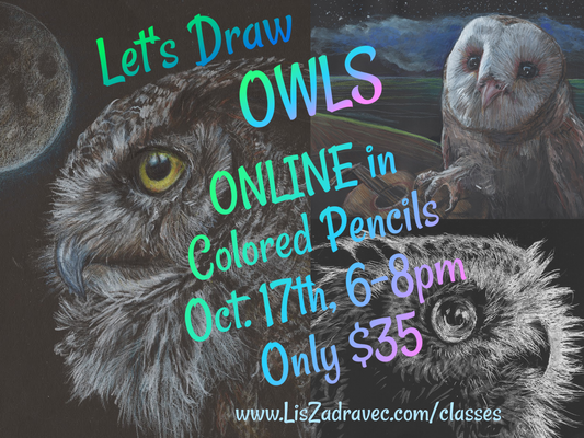 Online Colored Pencil Workshop with Lis Zadravec - October 17