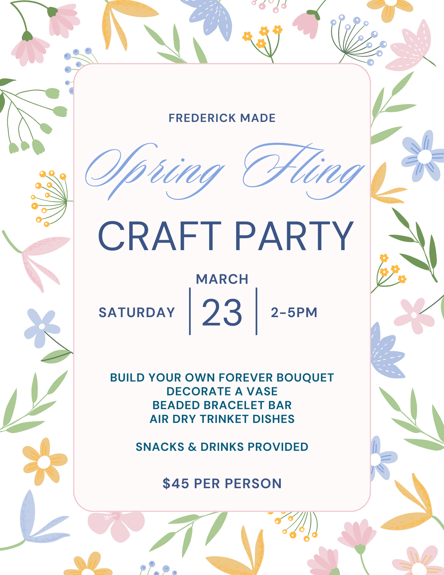 Spring Fling Craft Party