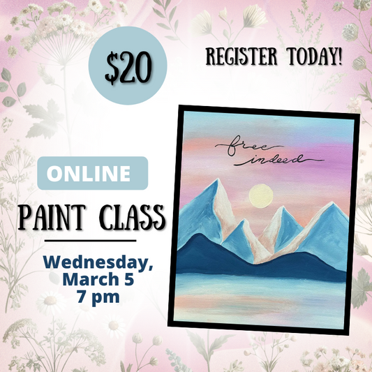 Online Acrylic Paint Class - March 5