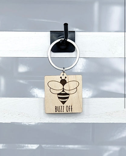 Maple wood keychain