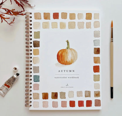 PRE-ORDER Autumn Watercolor Workbook