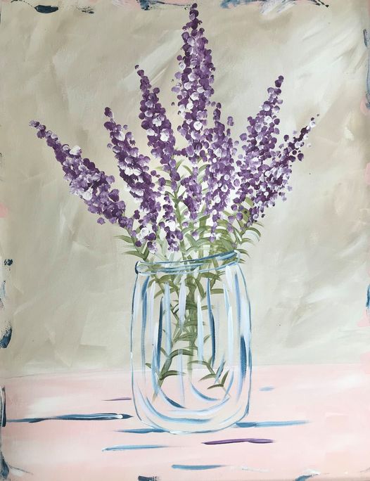Lavender Jar Acrylic Paint Kit