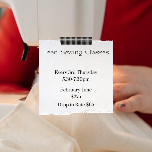 Teen sewing group