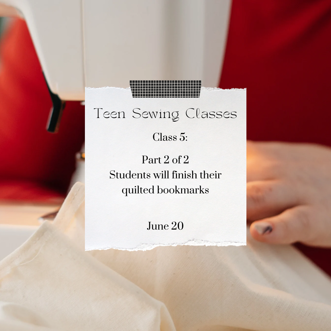 Teen sewing group