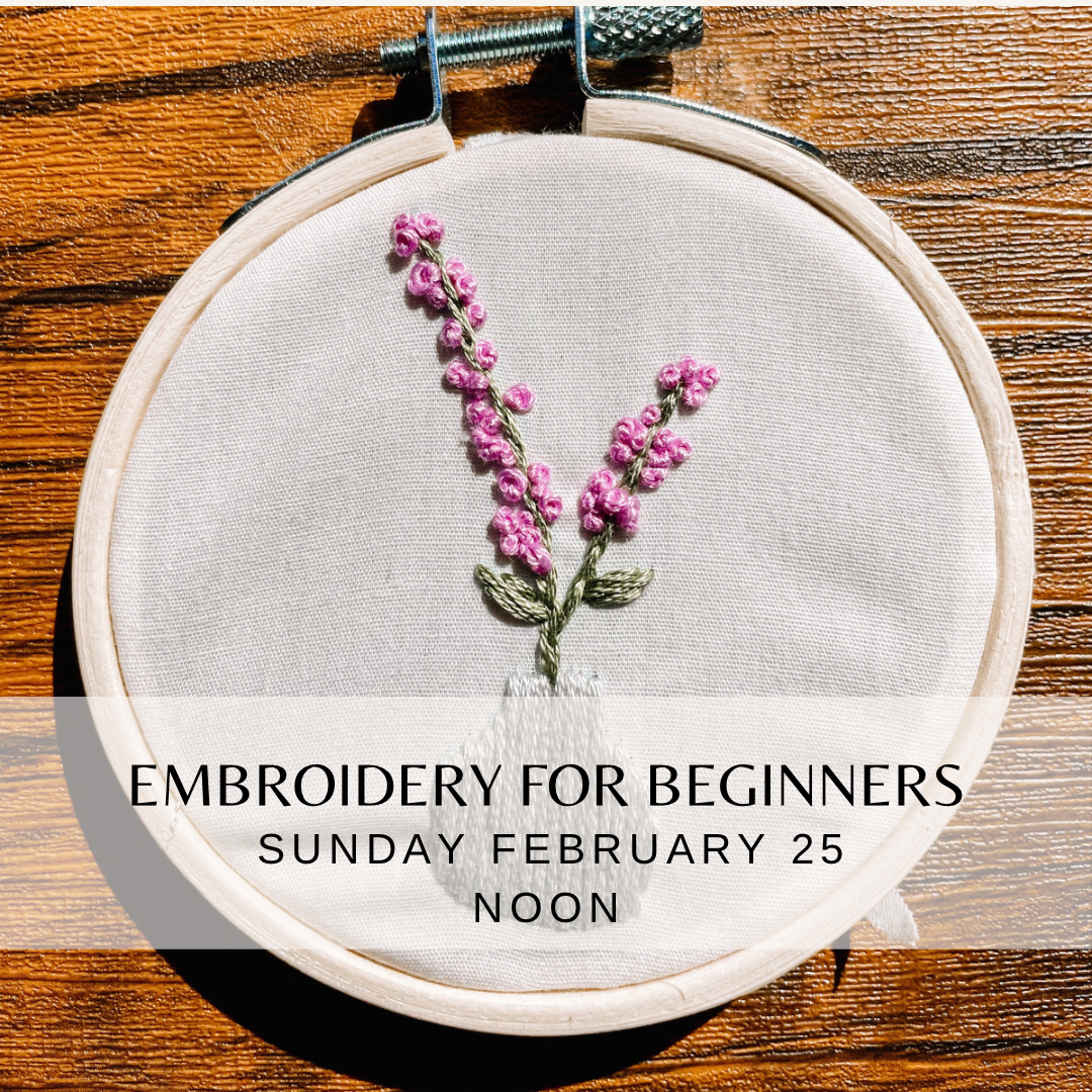 Embroidery for beginners - February 25