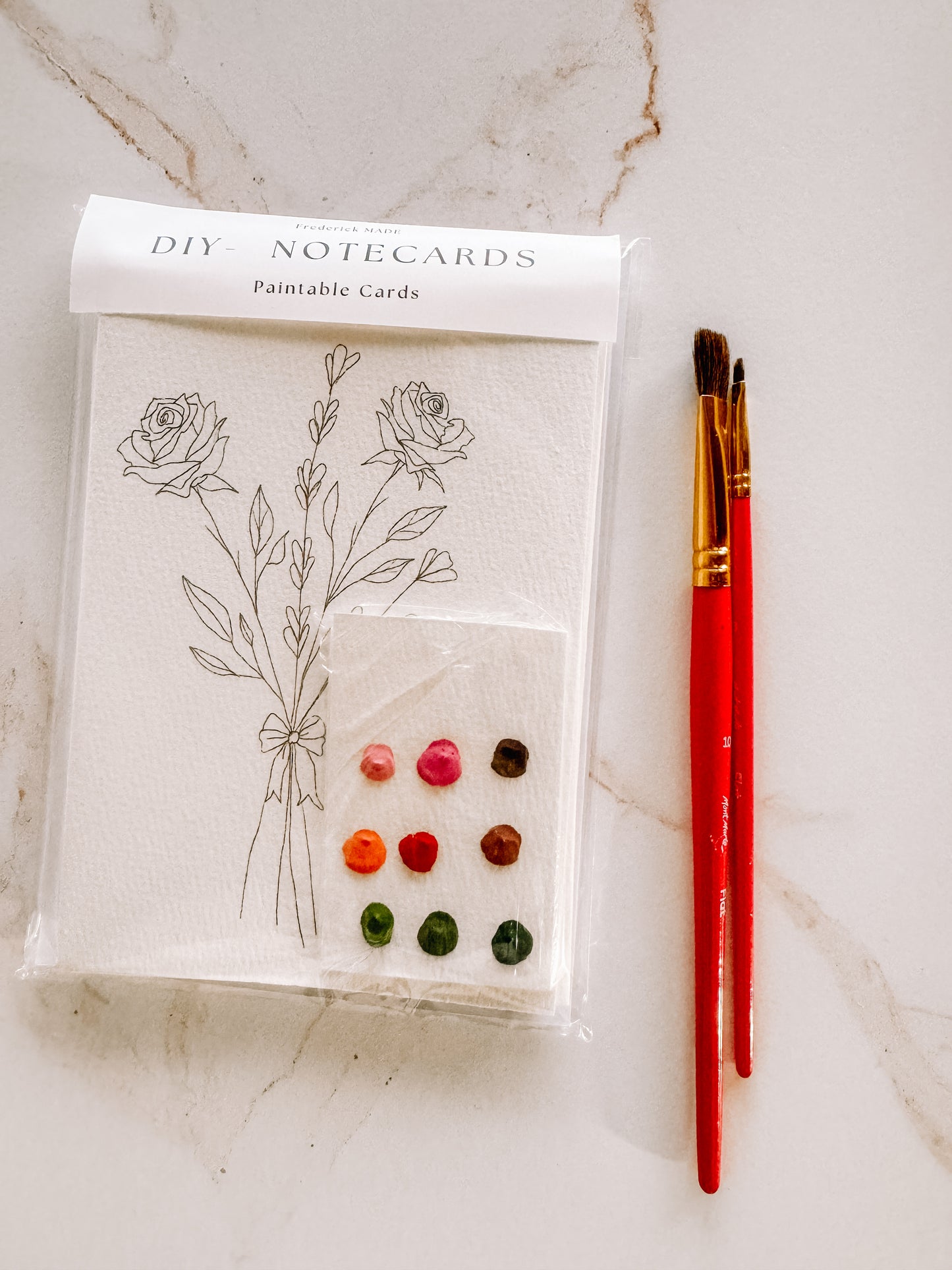 Bouquets Paintable Notecards