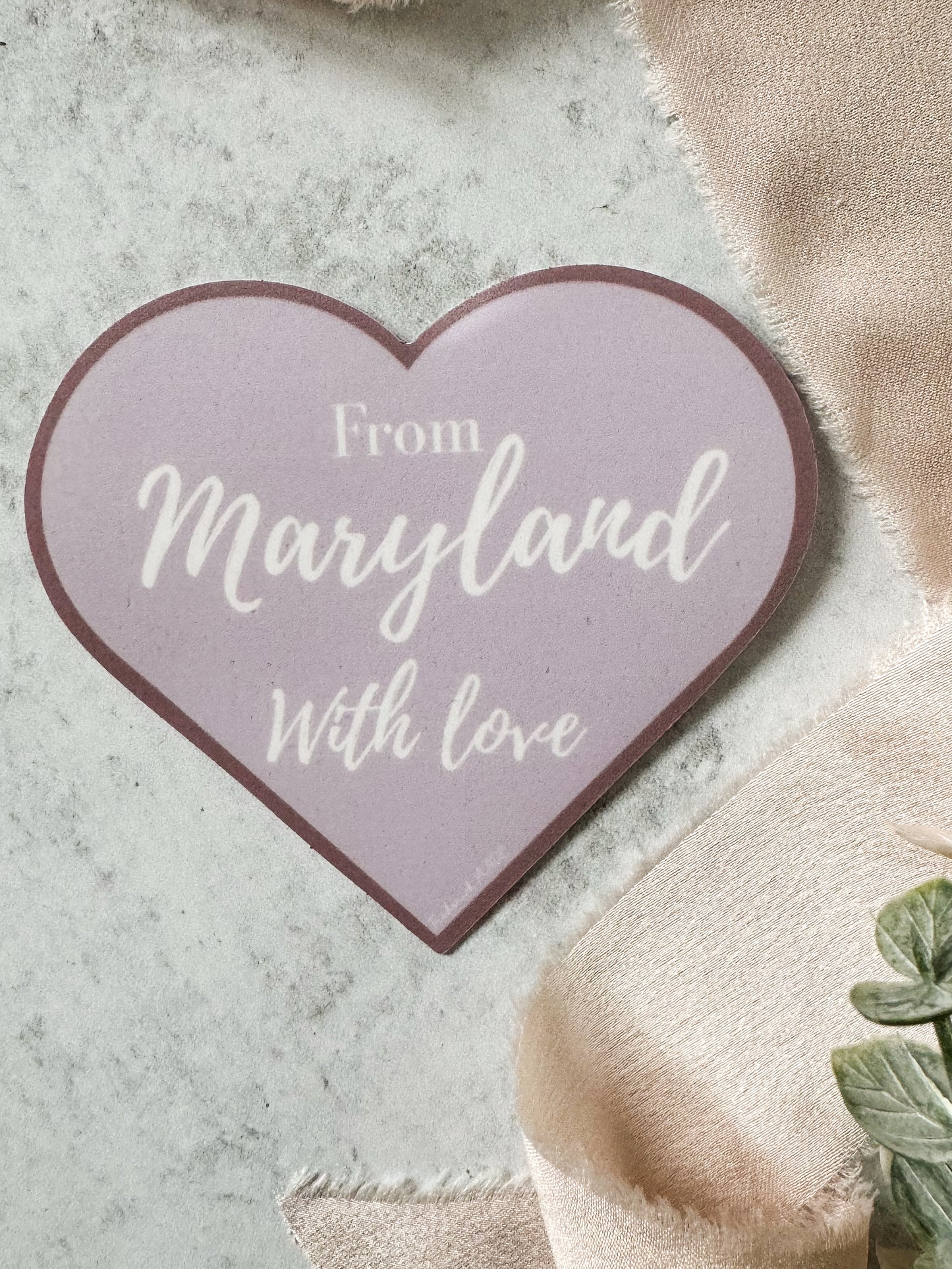 From Maryland with Love Sticker