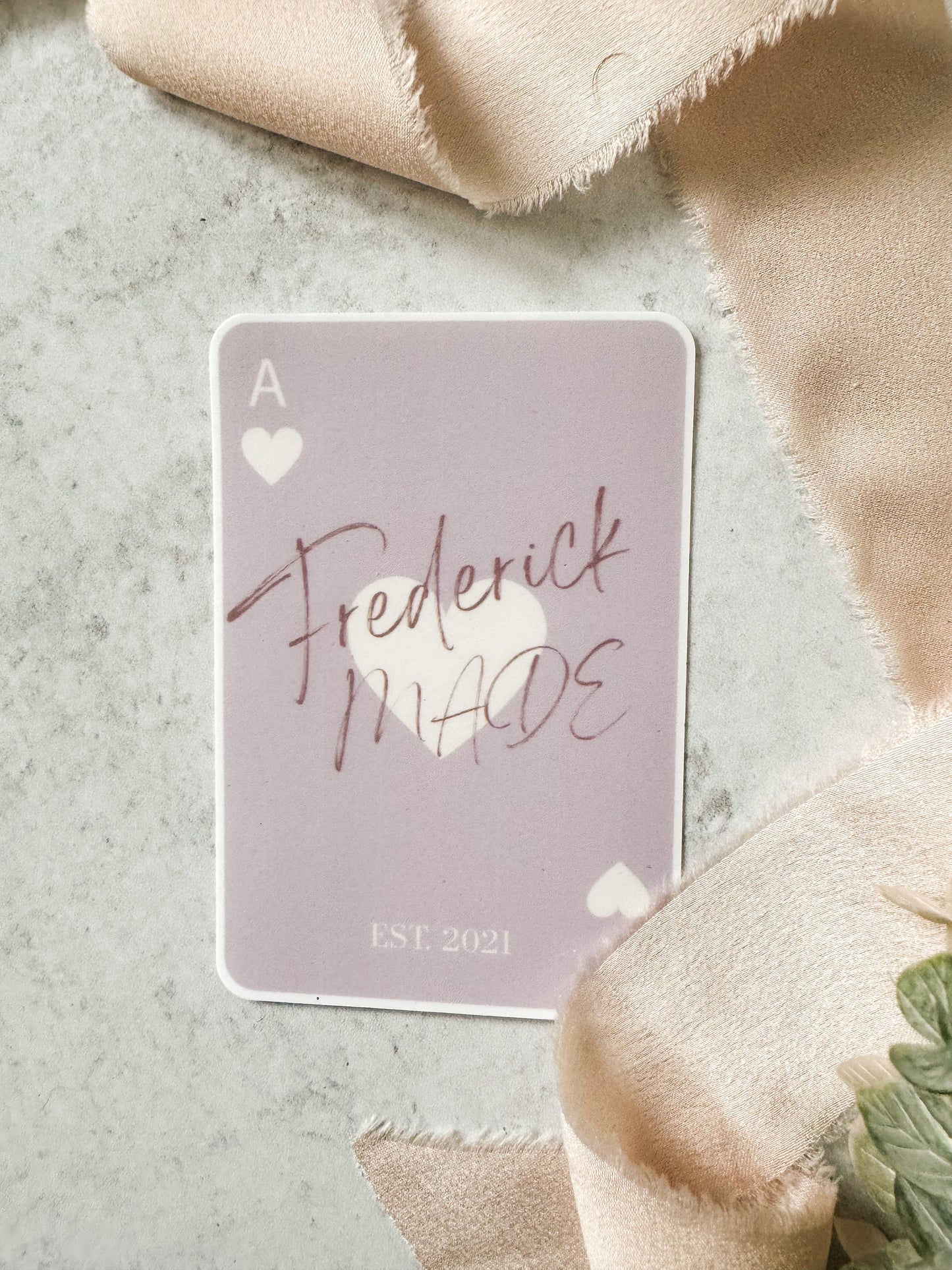 Frederick MADE Playing Card Sticker