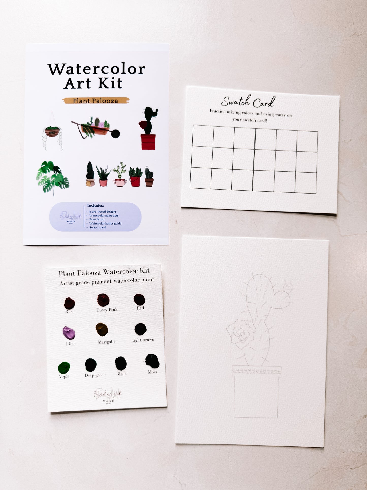 Plant Palooza Mini Watercolor Kit