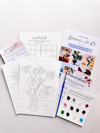 Flowers Mini Watercolor Kit