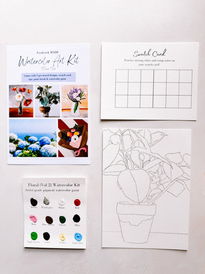 Flowers Mini Watercolor Kit