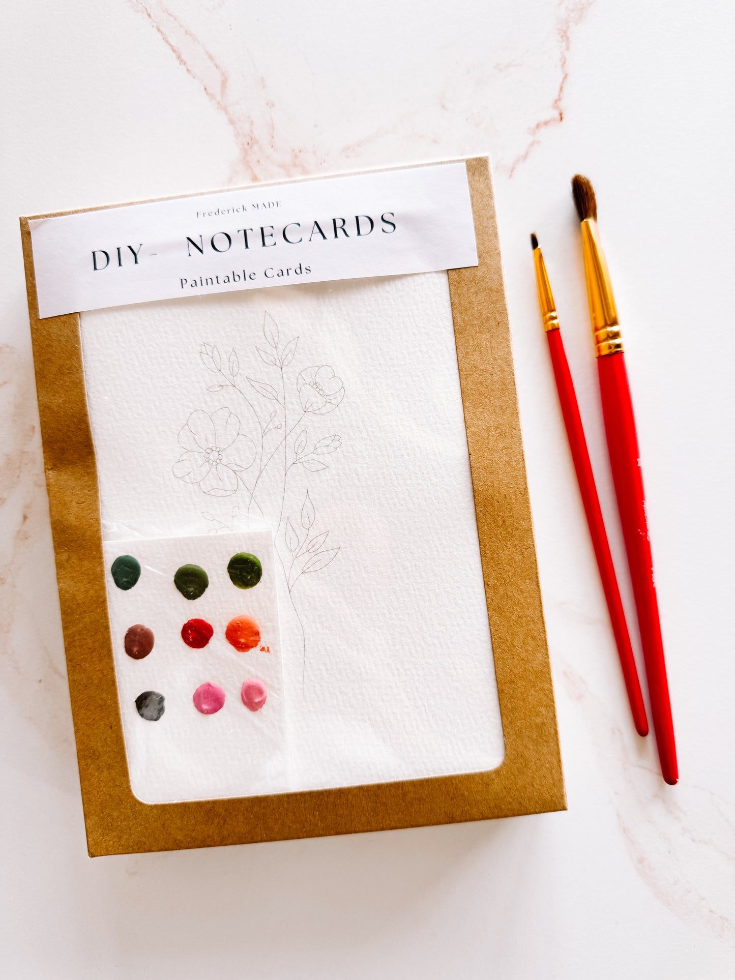 Bouquets Paintable Notecards