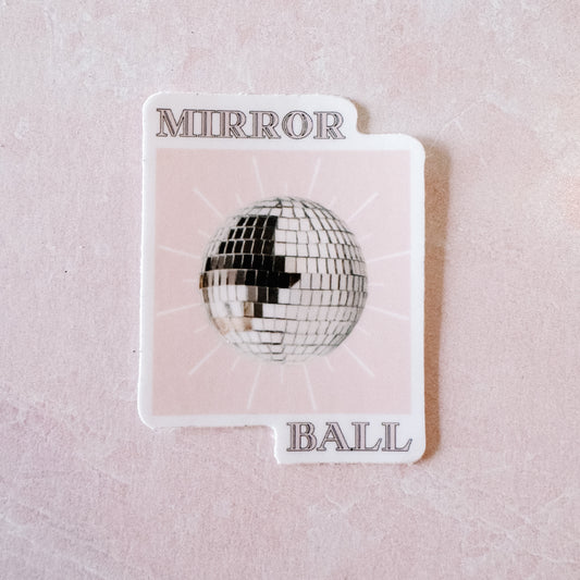 Mirror ball sticker