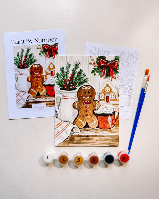 Gingerbread Mini Paint By Number Kit