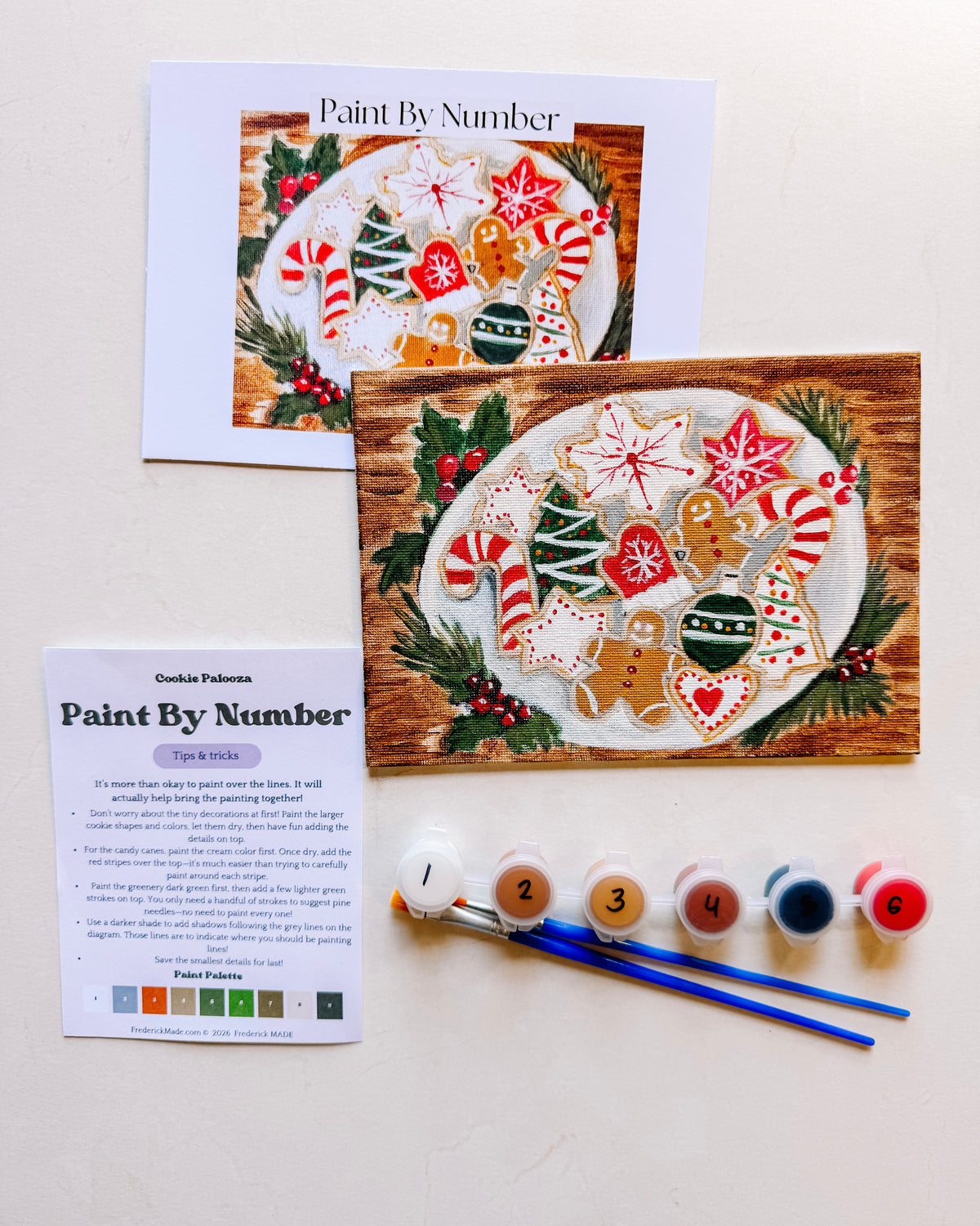 Cookie Palooza Mini Paint By Number Kit