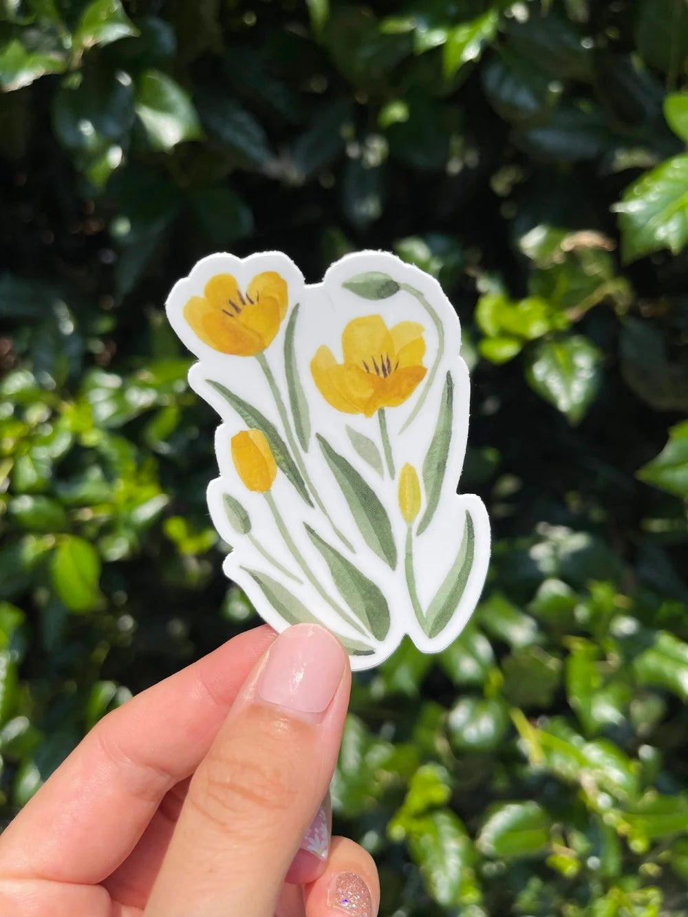Watercolor Flower Sticker