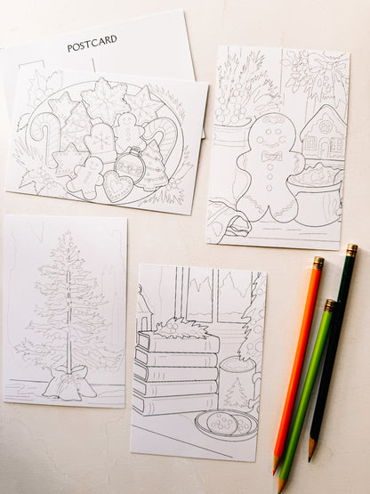 Individual Coloring Postcards
