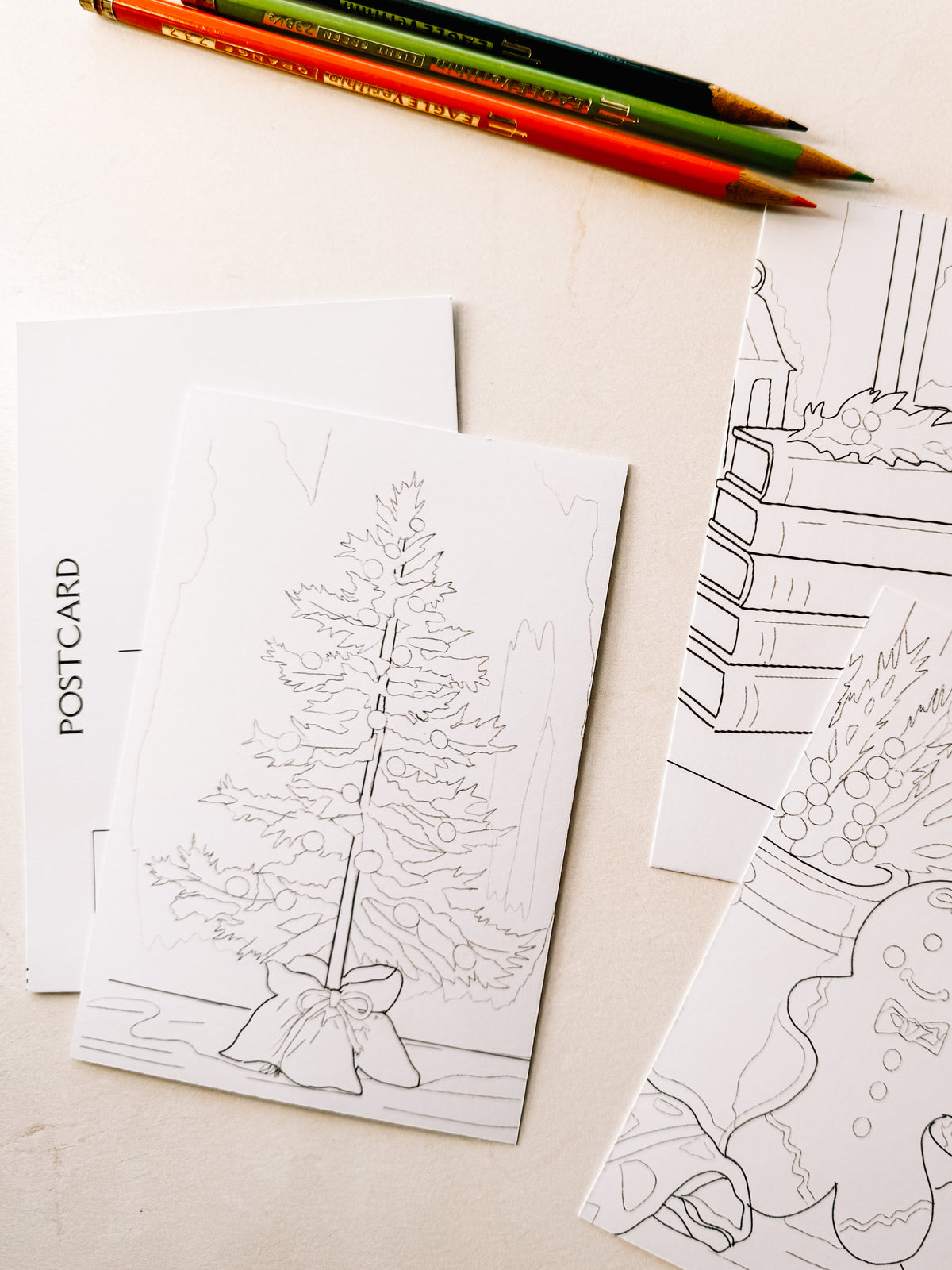 Individual Coloring Postcards