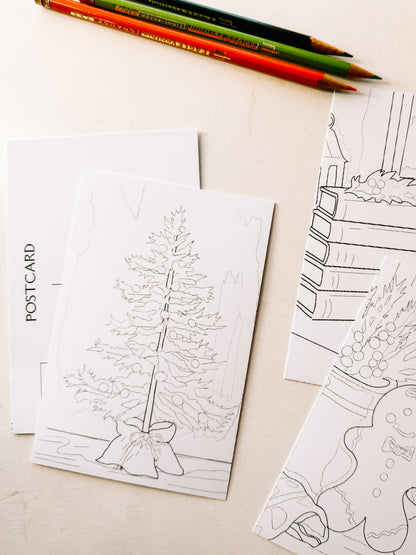 Individual Coloring Postcards