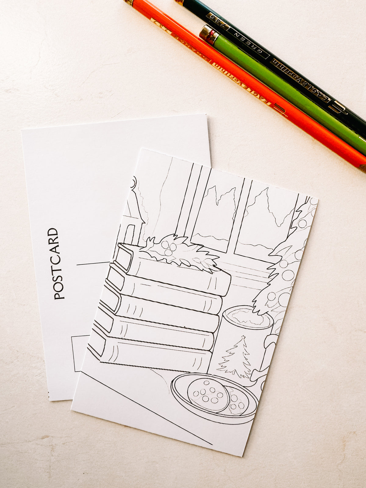 Individual Coloring Postcards