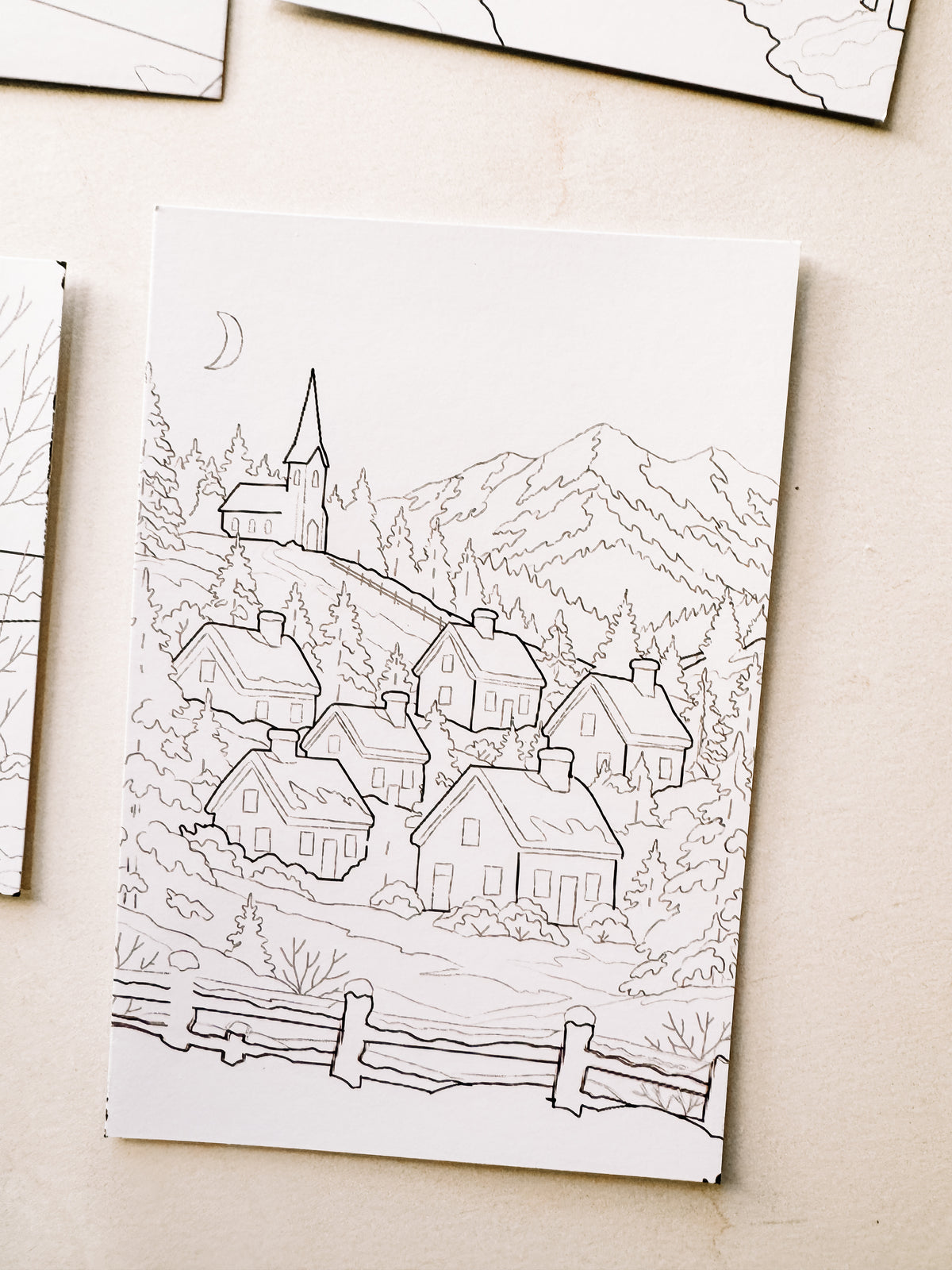 Individual Coloring Postcards