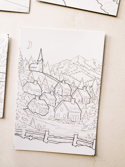 Individual Coloring Postcards