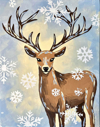 Snowy Reindeer Acrylic Paint Kit